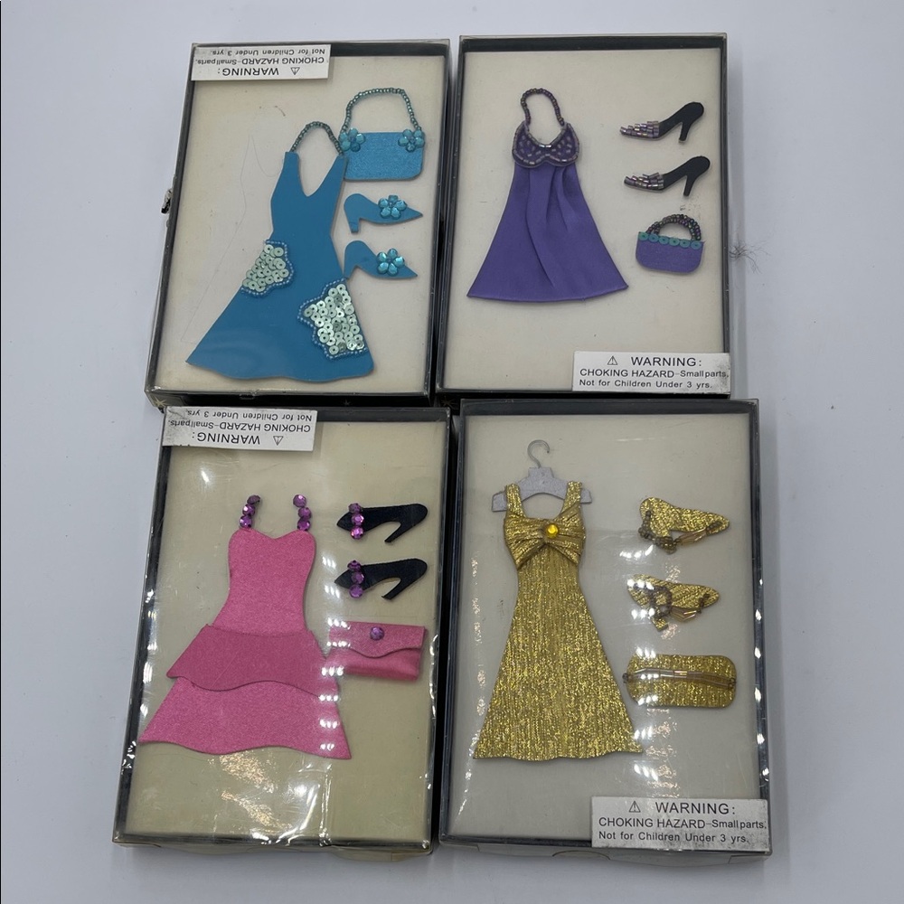 Sticker Embllishment Metallic Gold Purple Dress Scrapbooking/DIY Bridesmaid Card